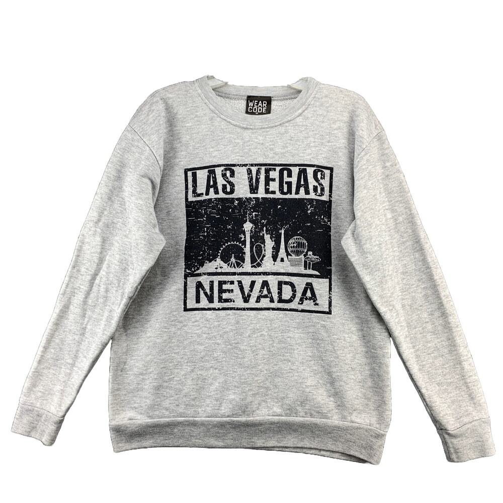 Wear Code Wear Code Unisex Adults Size Medium Las Vegas Nevada Sweatshirt Gray